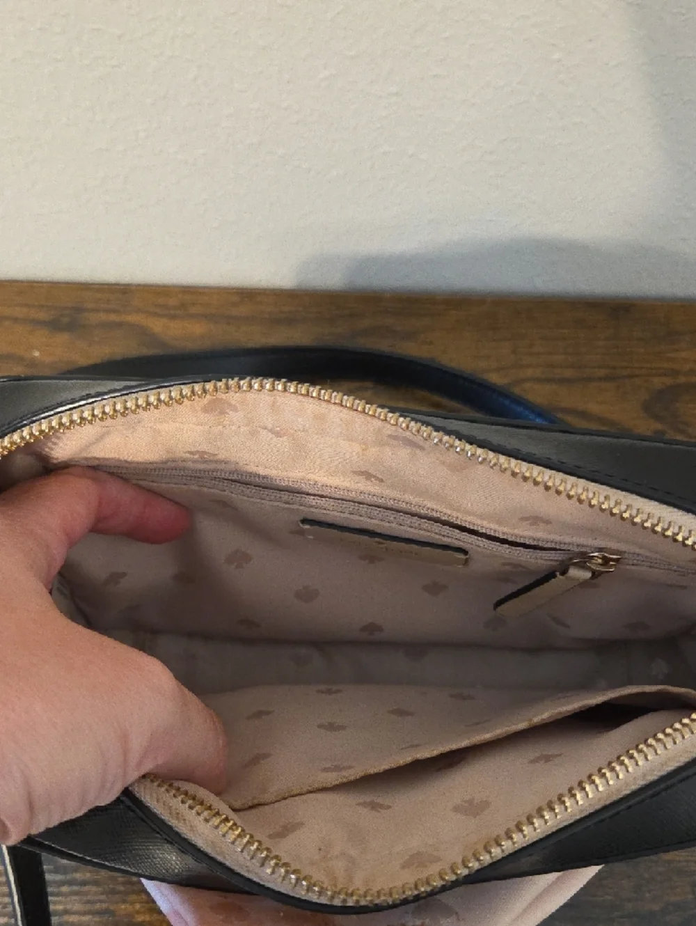 kate spade Beige, Black & White Crossbody Bag - Picture 7 of 11